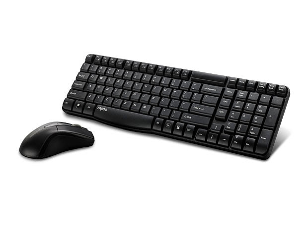 Rapoo X1800 – Tastatur-Maus-Set – Mechanisch – 2,4 GHz USB-A – QWERTZ (DE) – Schwarz