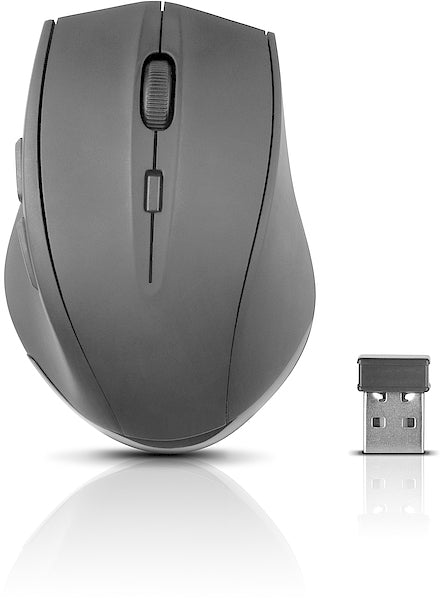 SPEEDLINK CALADO Silent – Maus – Kabellos (2,4 GHz), 1600 DPI, rechts, Schwarz