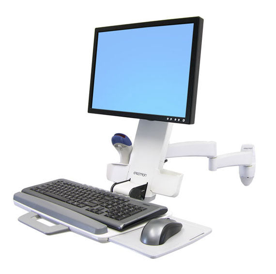 Ergotron 200 Serie Combo Arm – Monitorarm, bis 24", 8,2 kg, weiss