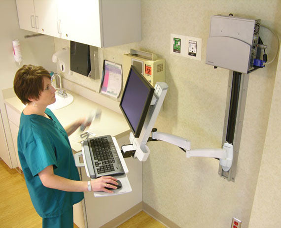 Ergotron 200 Serie Combo Arm – Monitorarm, bis 24", 8,2 kg, weiss
