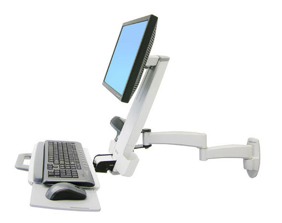 Ergotron 200 Serie Combo Arm – Monitorarm, bis 24", 8,2 kg, weiss