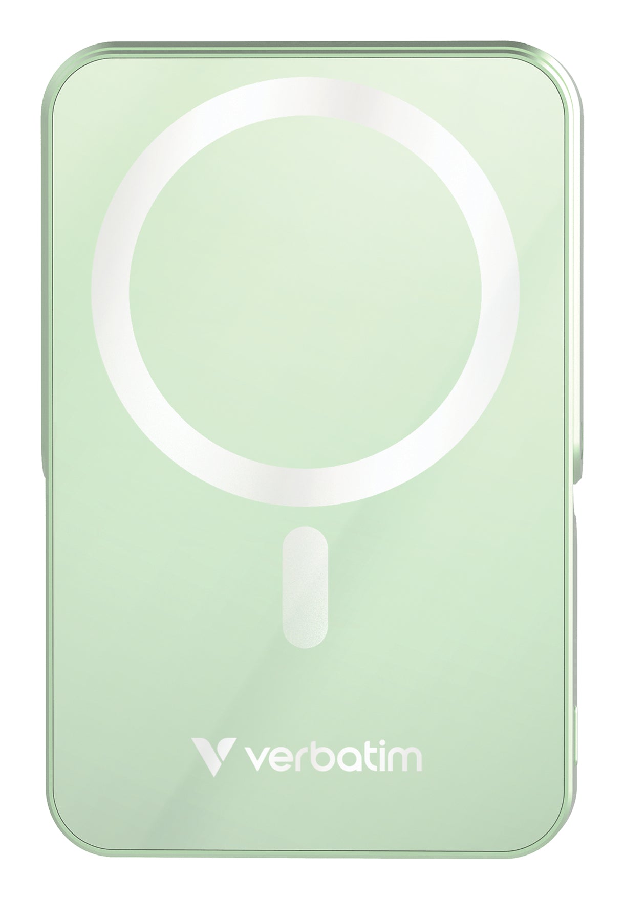 Verbatim MagSafe Powerbank 10'000 mAh – 20 W PD, 15 W MagSafe, 1× USB-C, grün