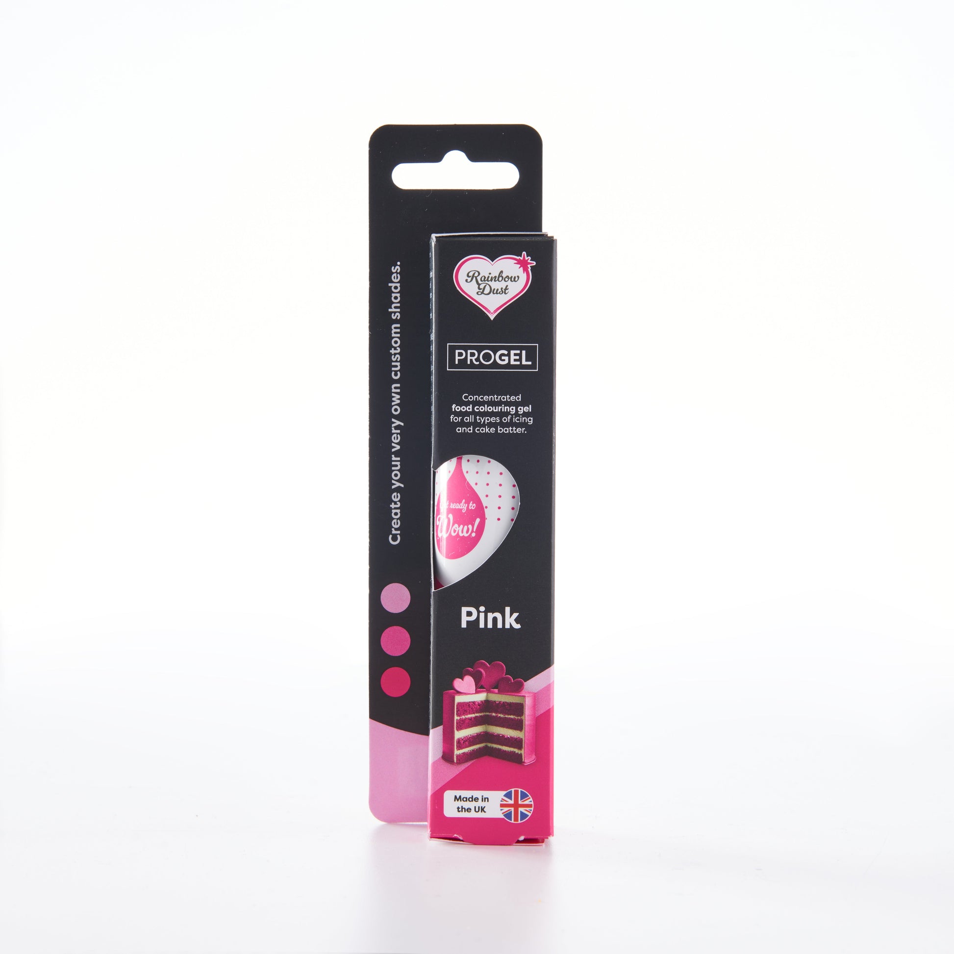 Rainbow Dust ProGel Lebensmittelfarbe Pink, Gel, vegan – 25 g