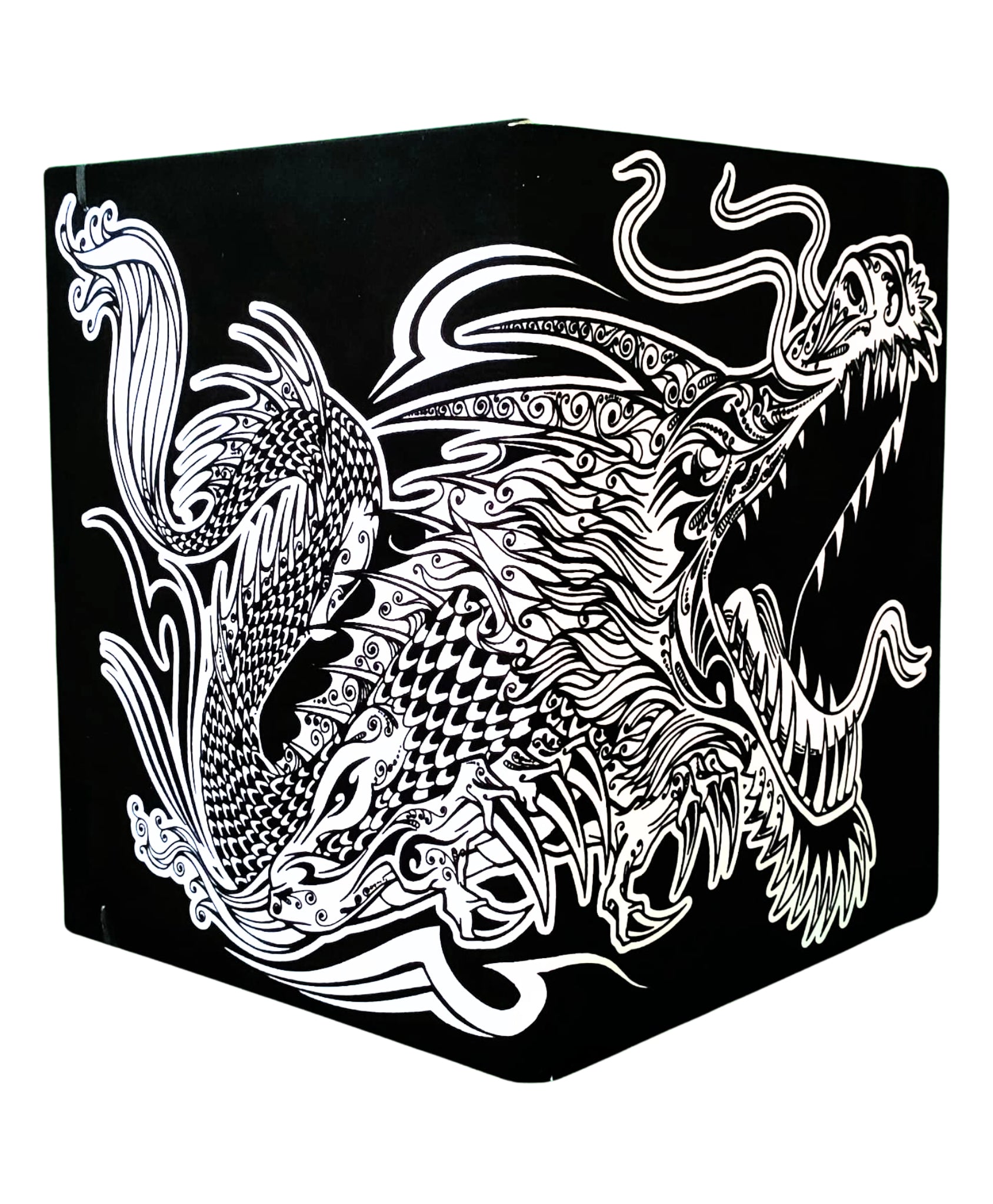 Tataruga Zeichenmappe – Drache – A4 (21 × 29,7 cm) – Samtmappe zum Ausmalen