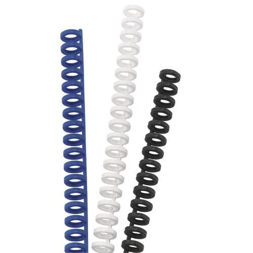 GBC Bindedisc-Ringe – Ø 12 mm, schwarz, Kunststoff – 50 Stk.