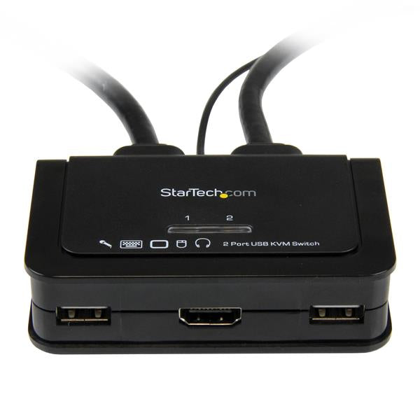 StarTech.com 2-Port HDMI KVM-Switch – 1920 × 1200, Audio, USB (2× an Konsole)