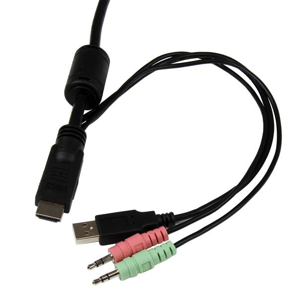 StarTech.com 2-Port HDMI KVM-Switch – 1920 × 1200, Audio, USB (2× an Konsole)