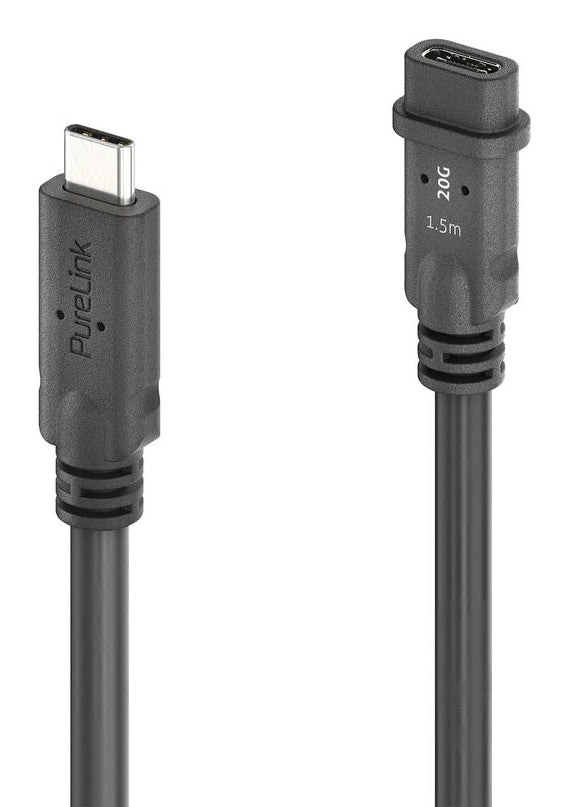 PureLink USB-Kabel, USB-C zu USB-C, 1,5 m, USB4, Lade-/Datenkabel