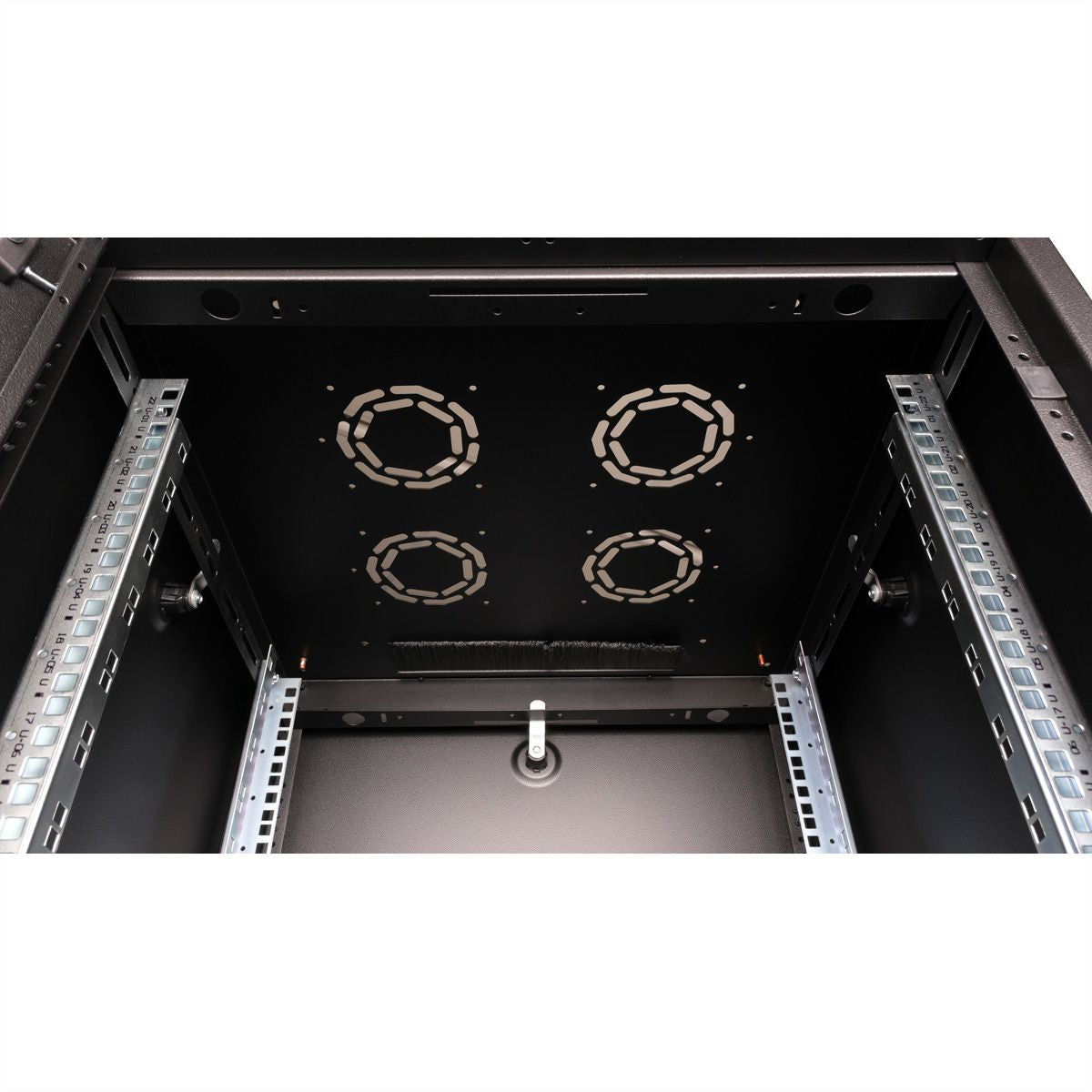 ROLINE Basic – 19" Netzwerkschrank 22U, IP20, abschliessbar, 600 × 600 × 1125 mm, schwarz, Stahl