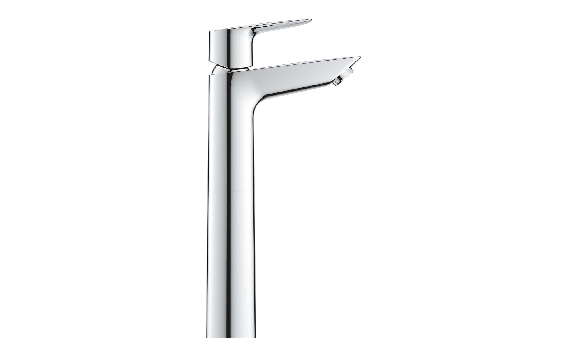 GROHE Start Edge Badebatterie – Einhebelmischer, Metall, Chrom