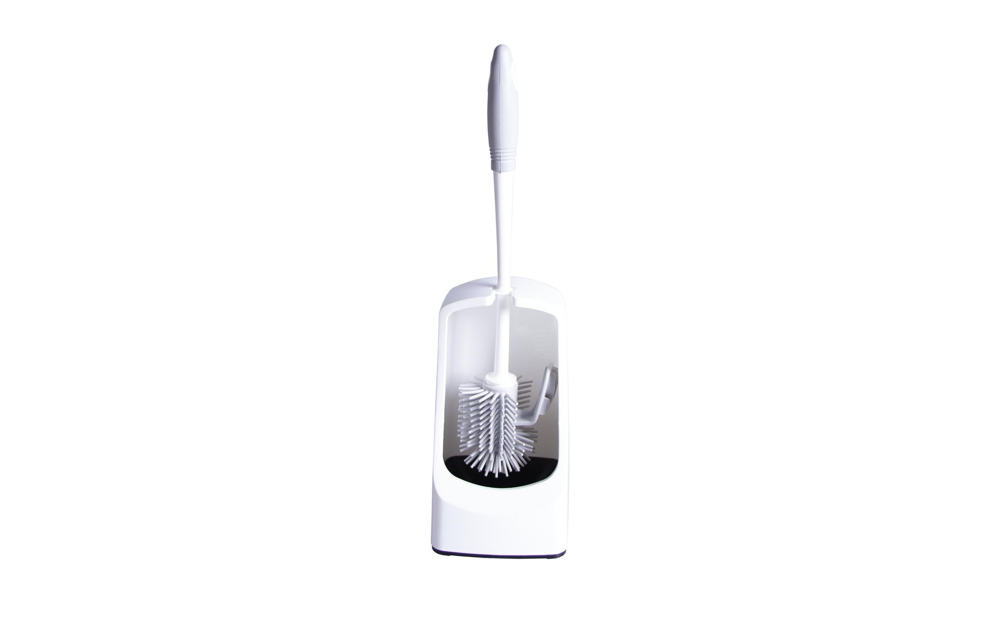 Edi clean WC-Bürstenset – Kunststoff, weiss/grau, H 43,5 cm, Ø 12 cm
