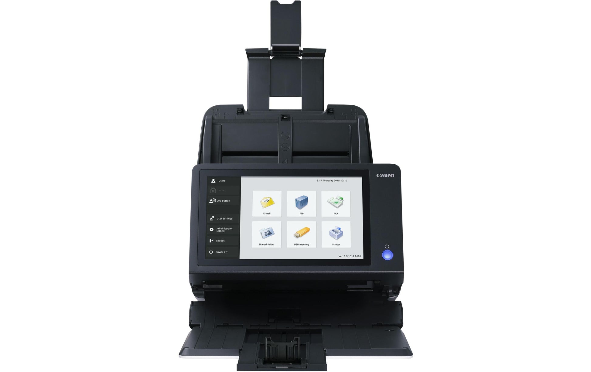Canon imageFORMULA ScanFront 400 – Dokumentenscanner, Legal, Duplex, 45 ppm, 600 dpi, ADF 60 Blatt, LAN, USB