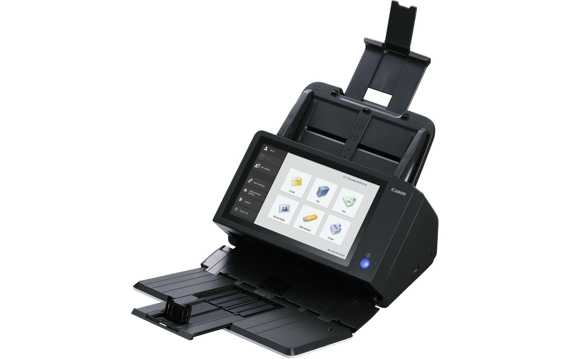 Canon imageFORMULA ScanFront 400 – Dokumentenscanner, Legal, Duplex, 45 ppm, 600 dpi, ADF 60 Blatt, LAN, USB