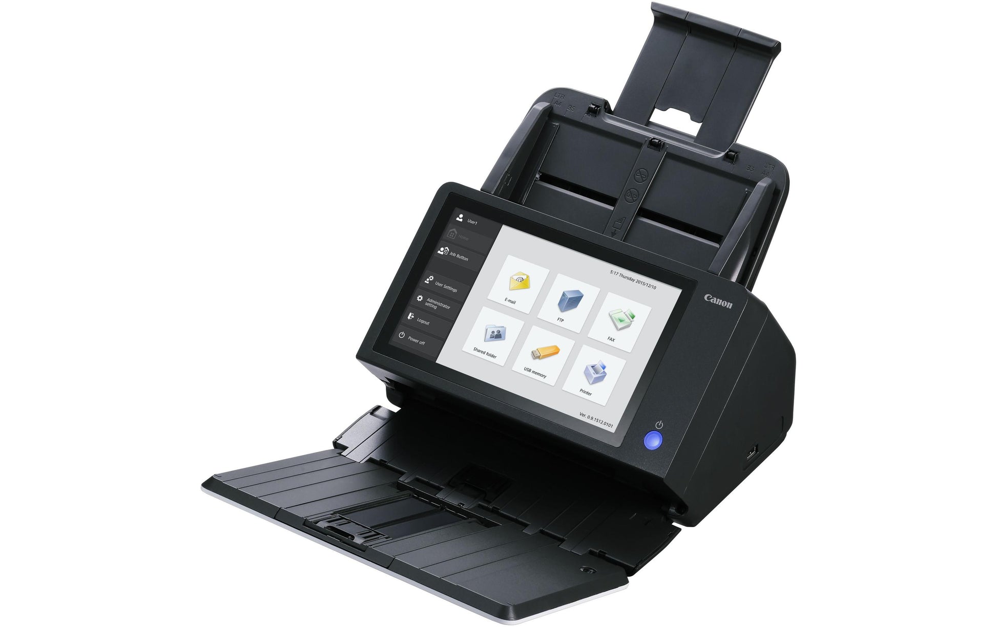 Canon imageFORMULA ScanFront 400 – Dokumentenscanner, Legal, Duplex, 45 ppm, 600 dpi, ADF 60 Blatt, LAN, USB