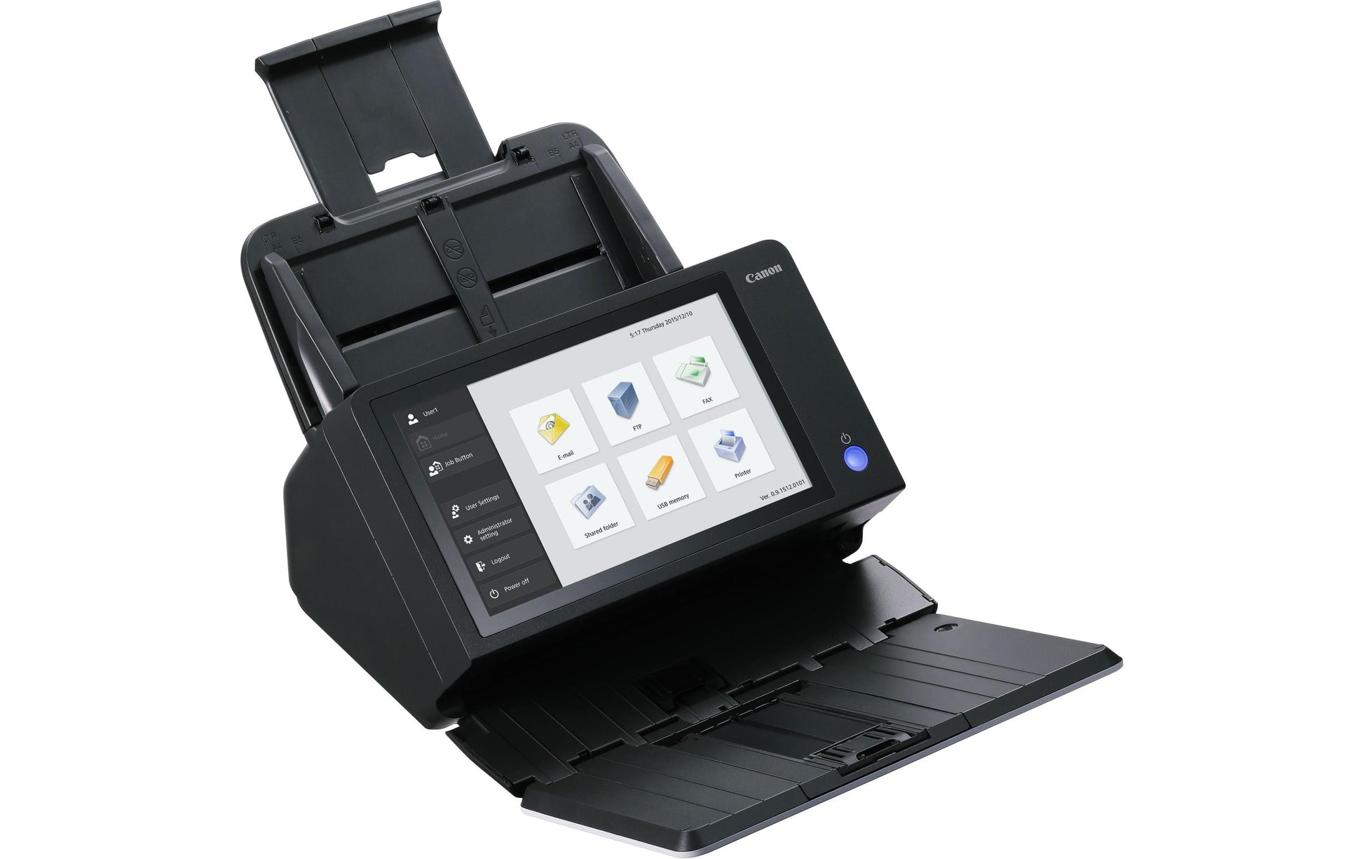 Canon imageFORMULA ScanFront 400 – Dokumentenscanner, Legal, Duplex, 45 ppm, 600 dpi, ADF 60 Blatt, LAN, USB