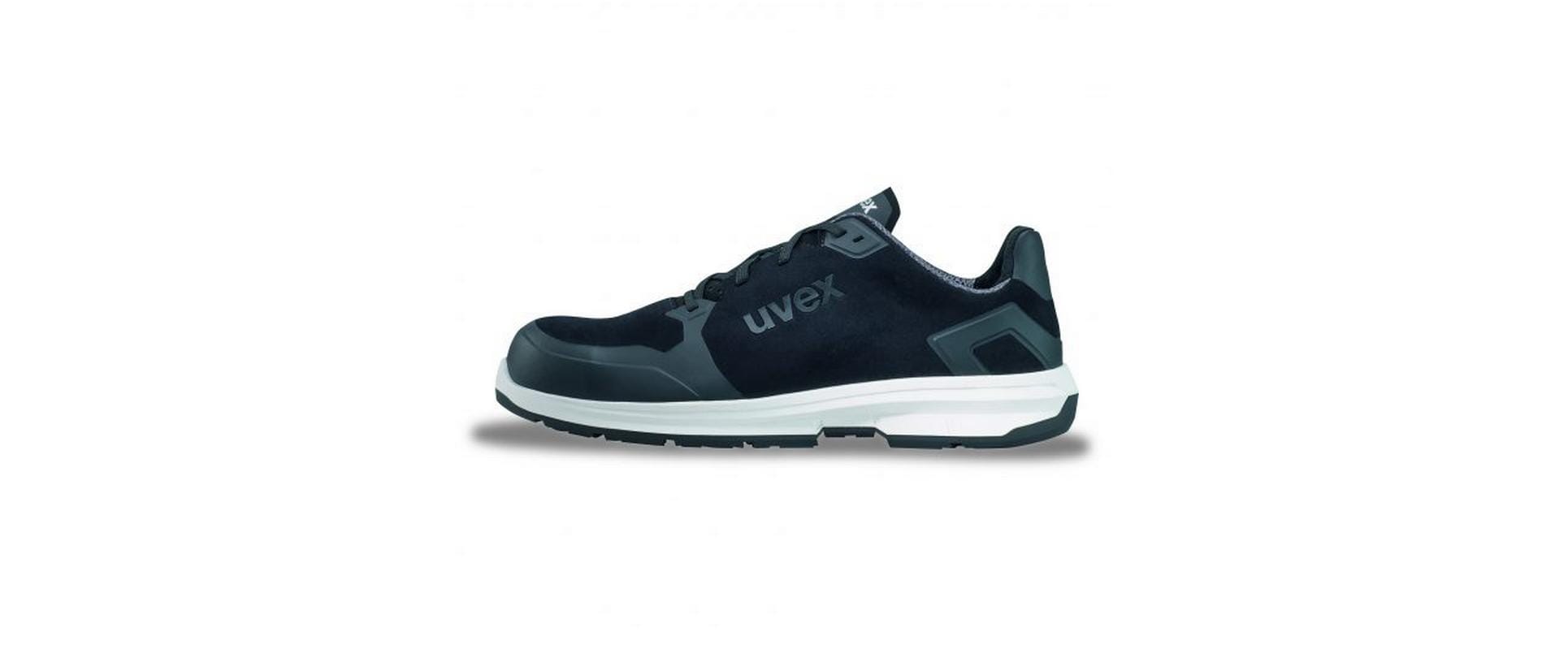 Uvex 1 sport Sicherheits-Halbschuh S3 SRC – schwarz/grau – Grösse 44, Weite 11