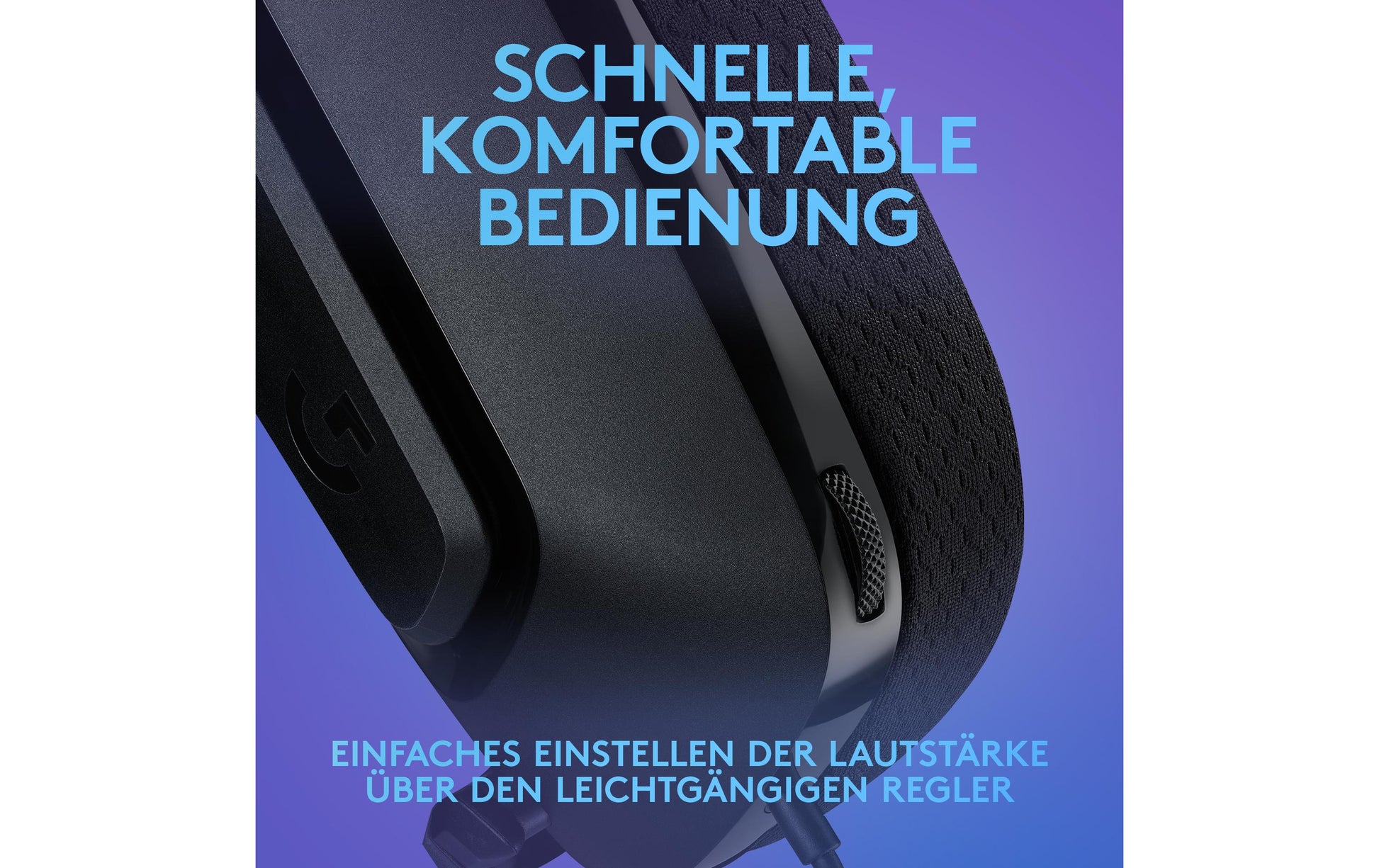 Logitech G G335 Gaming-Headset – Over-Ear, Stereo, Kabelgebunden, 3,5 mm Klinke, Schwarz