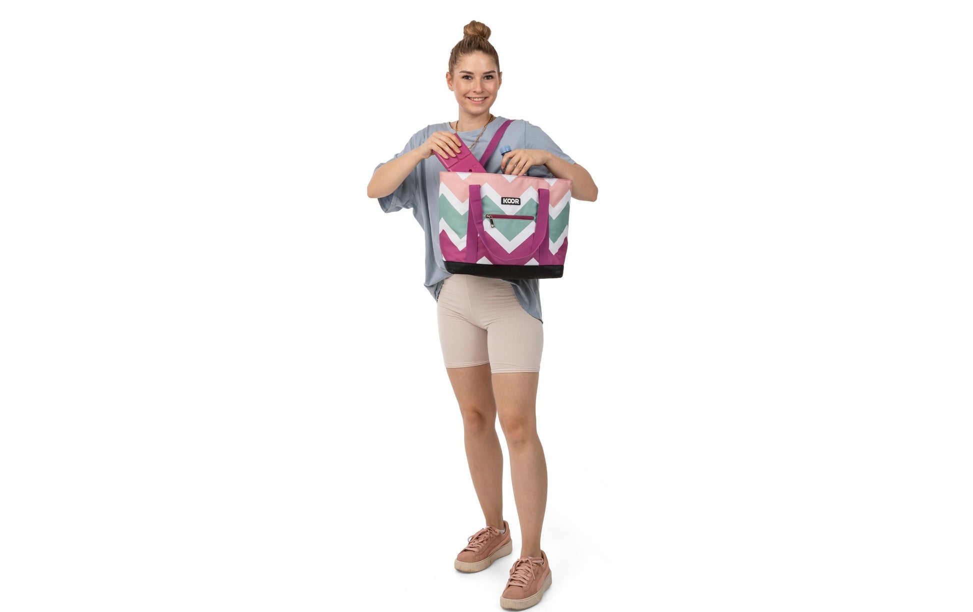 KOOR Kühltasche Monte 10 – 10 l, 46 × 30 × 16 cm – mehrfarbig, Polyester