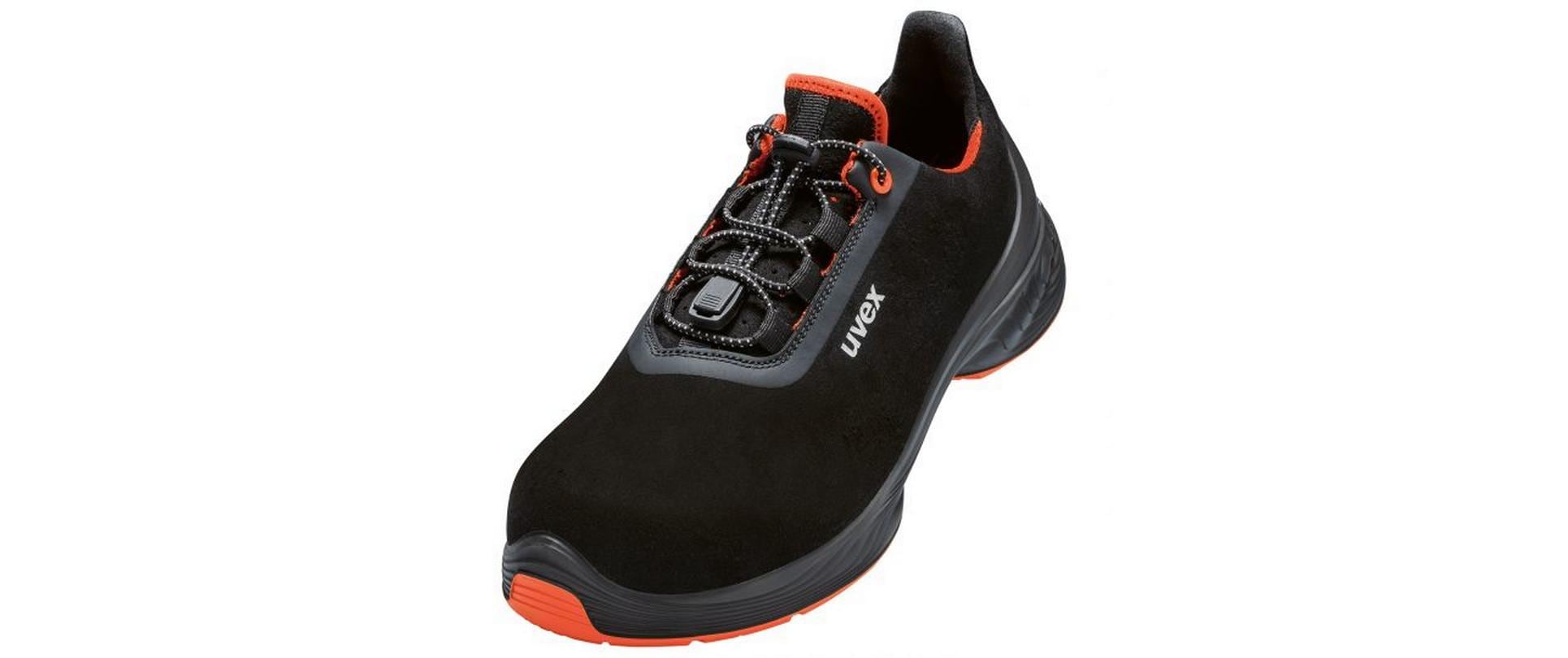Uvex 1 G2 Sicherheits-Halbschuh S2 SRC – schwarz/orange – Grösse 42, Weite 11