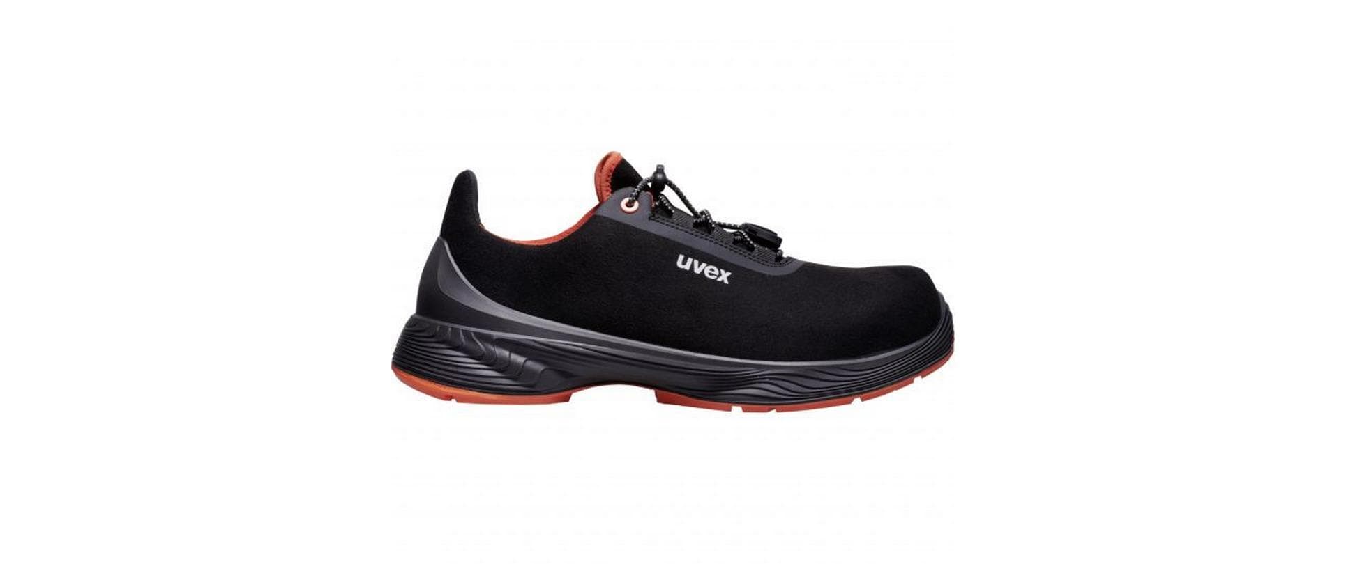 Uvex 1 G2 Sicherheits-Halbschuh S2 SRC – schwarz/orange – Grösse 42, Weite 11