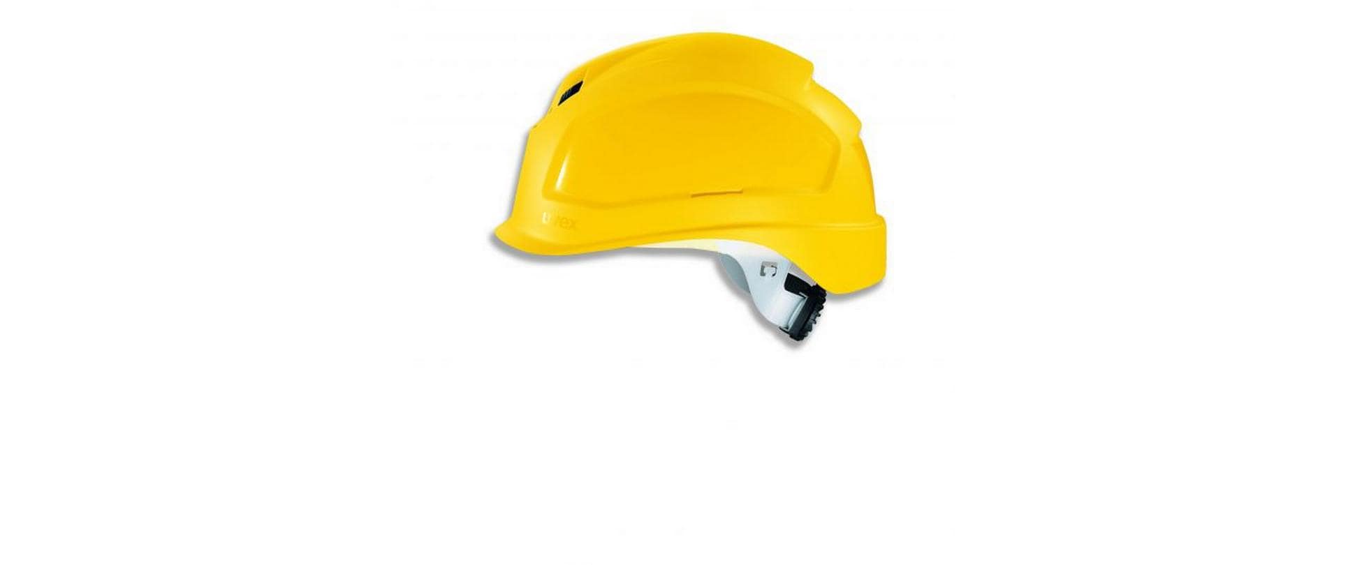 Uvex Schutzhelm pheos B-S-WR – Gelb, 52–61 cm, Polyethylen (PE), belüftet