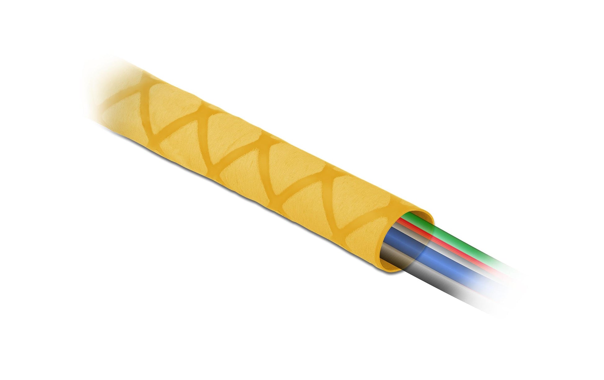DeLOCK Schrumpfschlauch-Set, Ø 40 mm, 1 m – Gelb