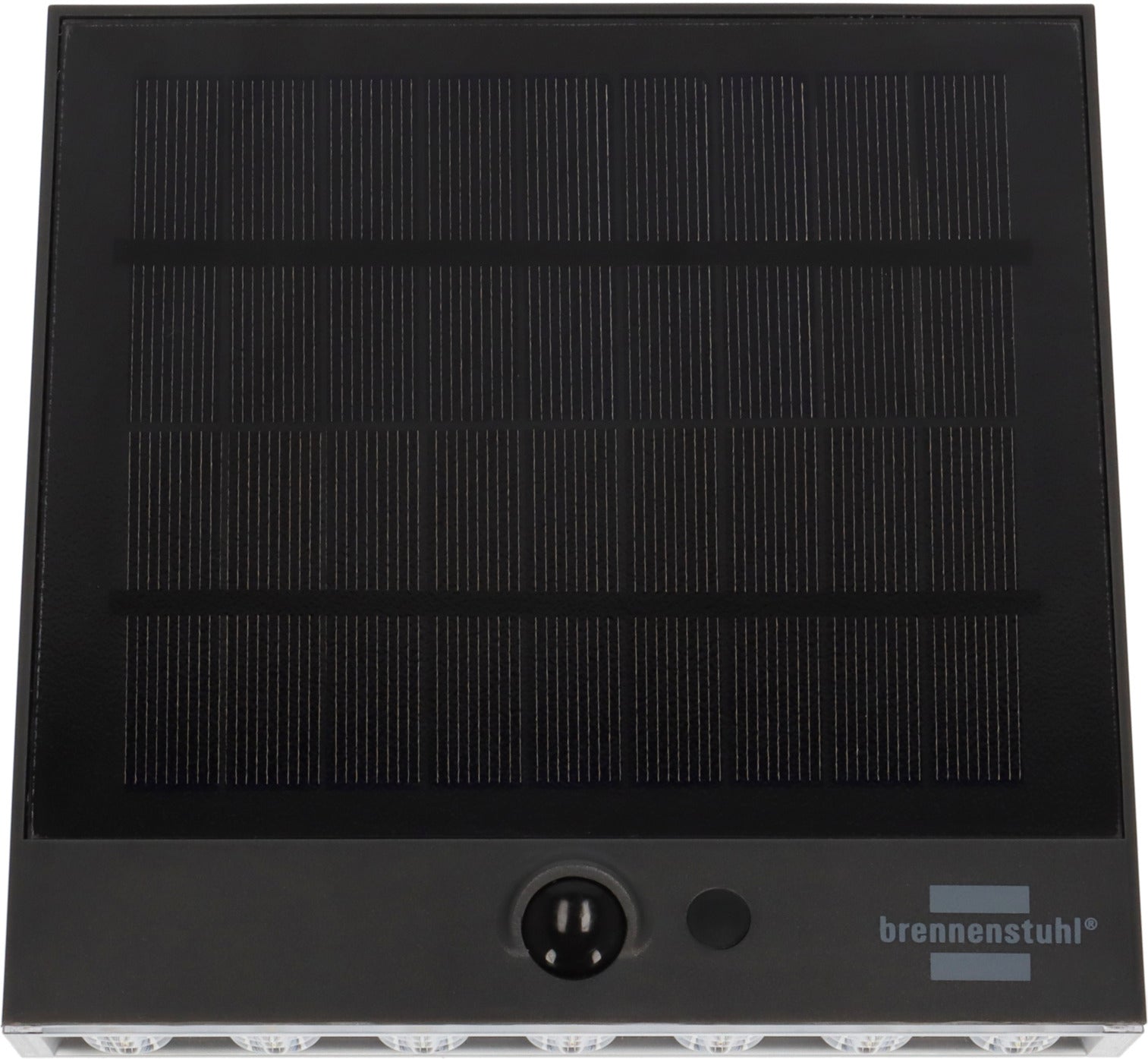 Brennenstuhl Aussenwandleuchte – 4,9×15 cm, 1000 lm, Neutralweiss, IP54, Akku & Solar, mit Bewegungsmelder