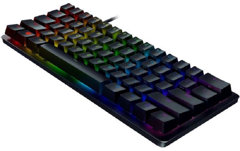 Razer Huntsman Mini – Tastatur, kabelgebunden (USB-A), CH-Layout (DE-CH), 60%, mechanisch (Razer Purple)