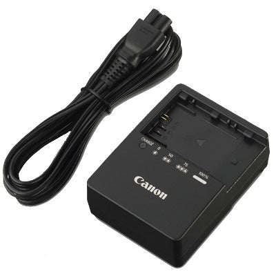Canon LC-E6E Akkuladegerät – Li-Ion, 2 h – für Canon LP-E6 – Schwarz