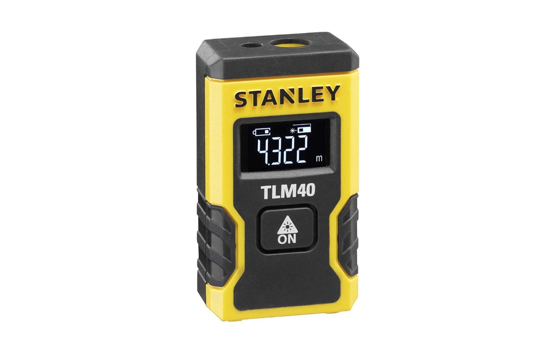 Stanley Laserentfernungsmesser TLM40, Kunststoff, Gelb/Schwarz, inkl. USB-Kabel