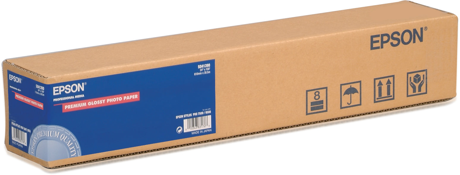 Epson Fotopapierrolle – glänzend, 610 mm × 30,5 m, 166 g/m², einseitig – für Inkjet-Drucker