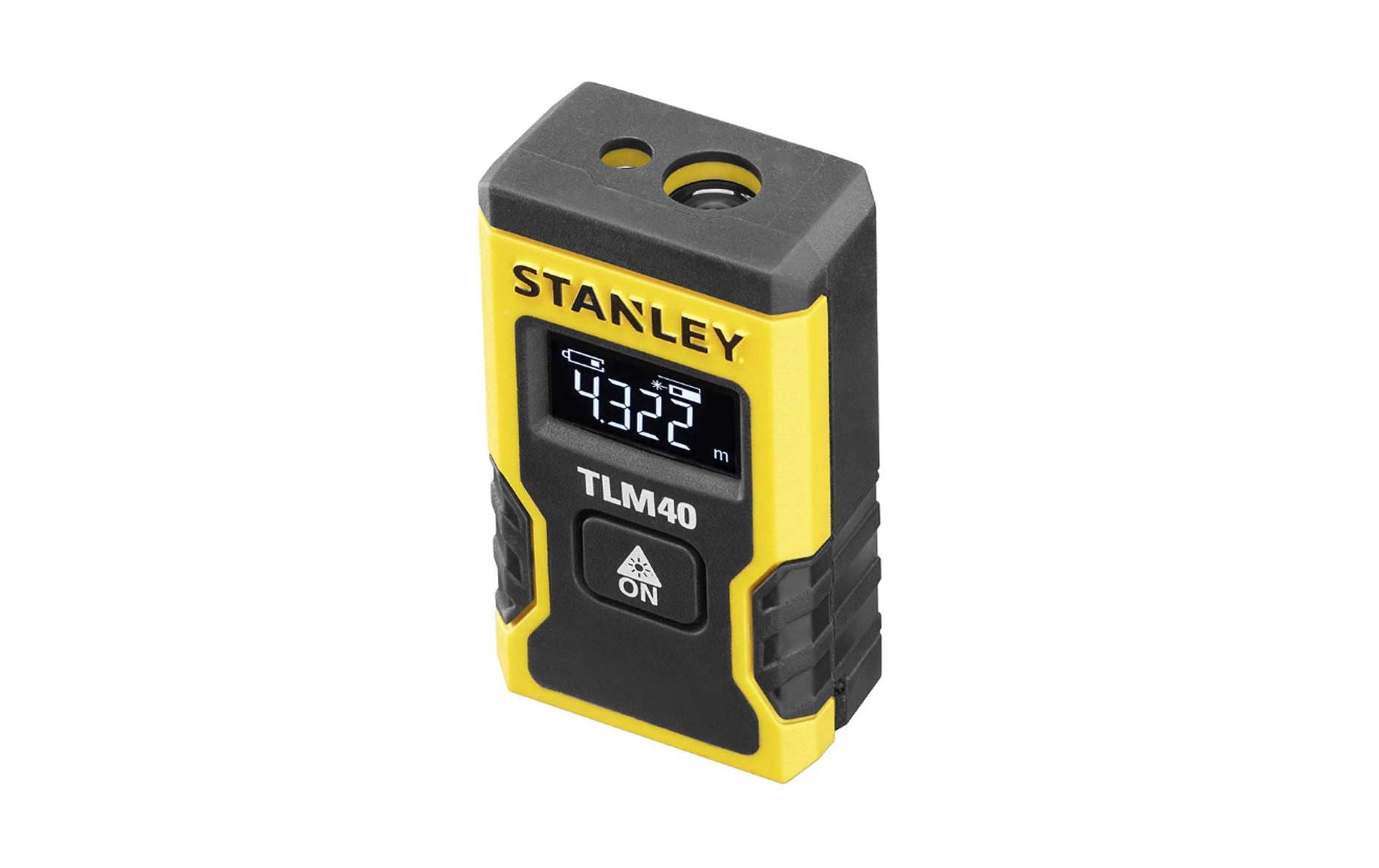 Stanley Laserentfernungsmesser TLM40, Kunststoff, Gelb/Schwarz, inkl. USB-Kabel