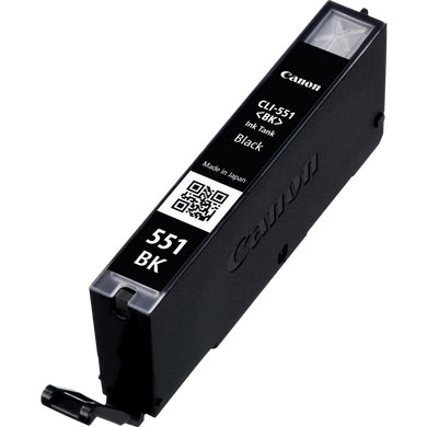 Canon CLI-551BK Schwarz Tintenpatrone (Original) – 495 Seiten – für PIXMA MG5450/MG5550/MG6350 …