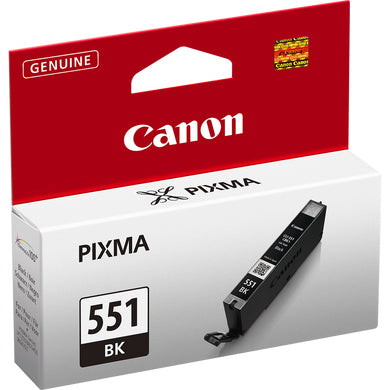 Canon CLI-551BK Schwarz Tintenpatrone (Original) – 495 Seiten – für PIXMA MG5450/MG5550/MG6350 …