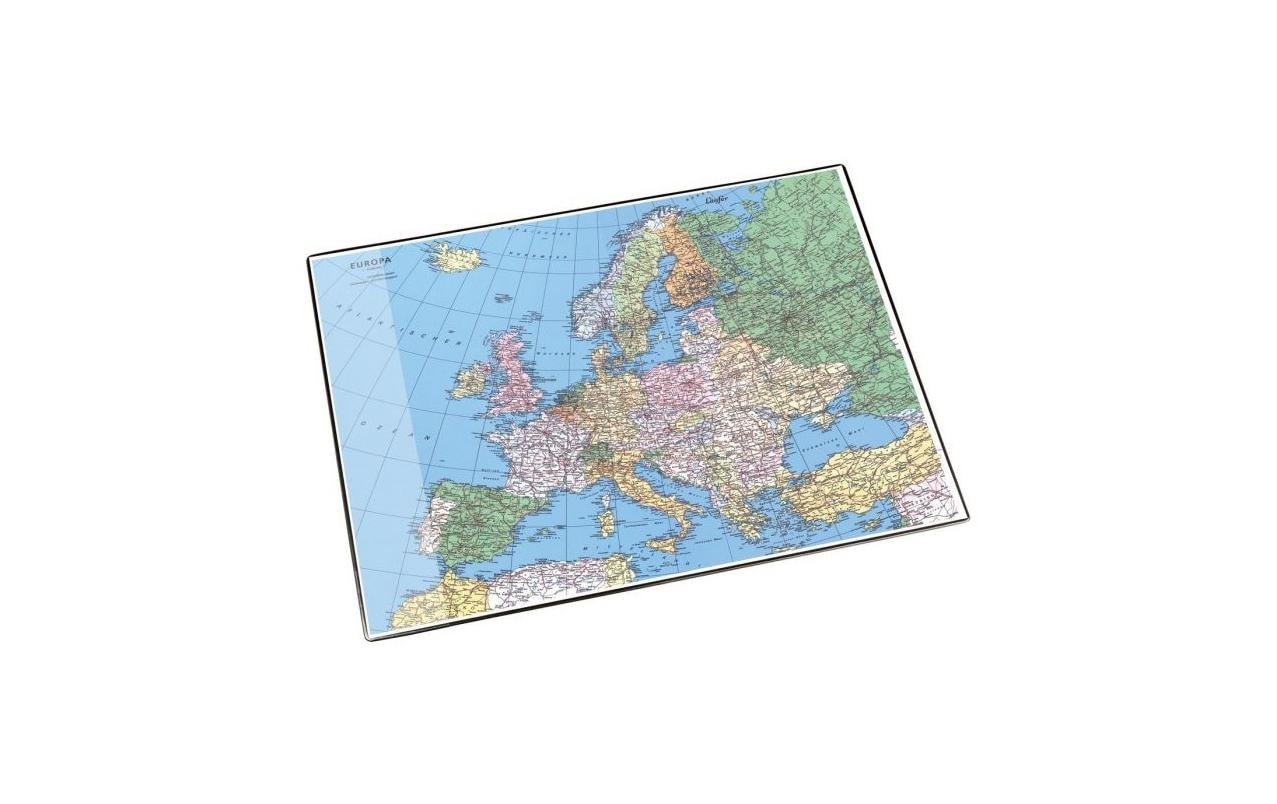 Laufer Läufer – Schreibtischunterlage Europa – 400 × 530 mm, Kunststoff, mehrfarbig, 1 Stück