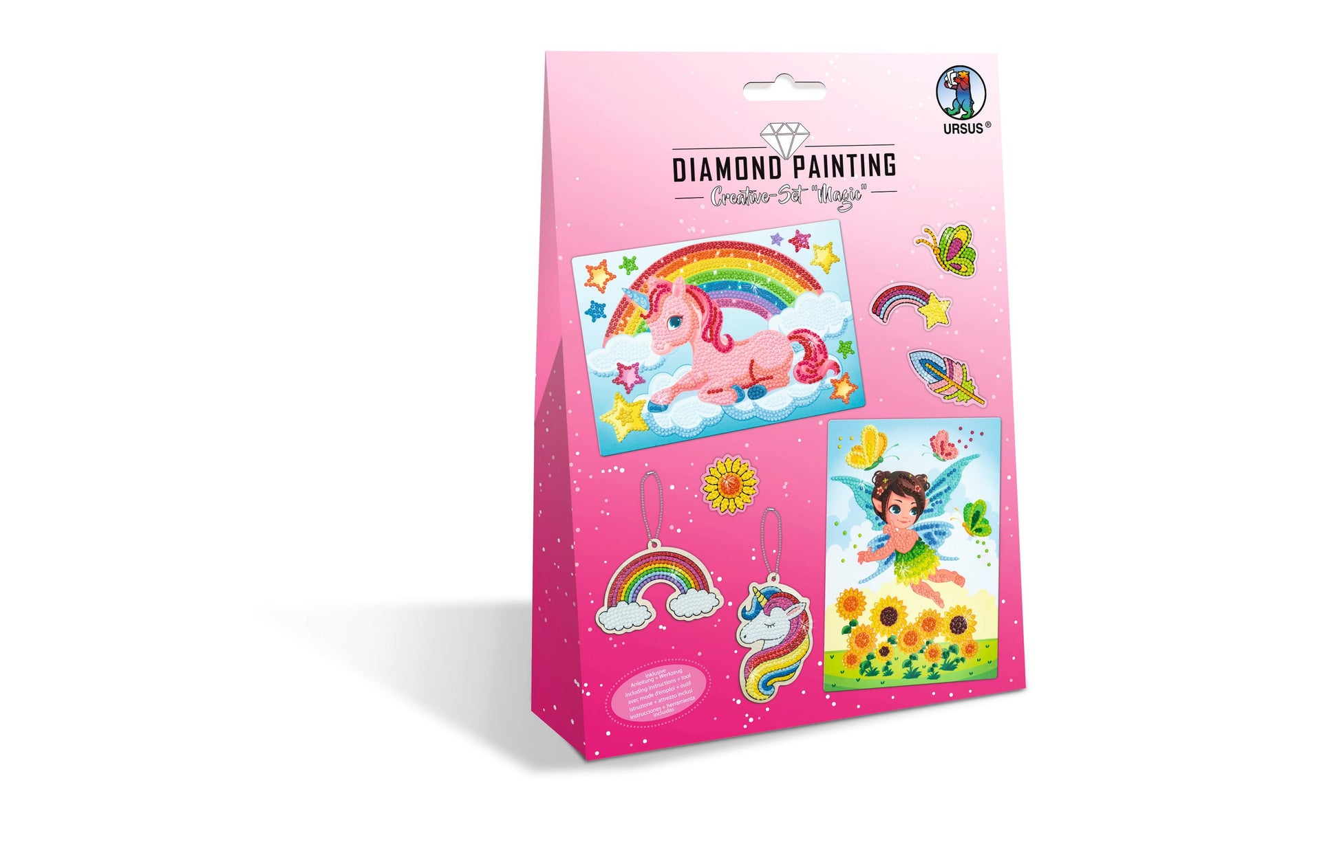 URSUS Creativ-Set – Diamond-Painting-Set – Magic – 13-teilig – ab 8 Jahren
