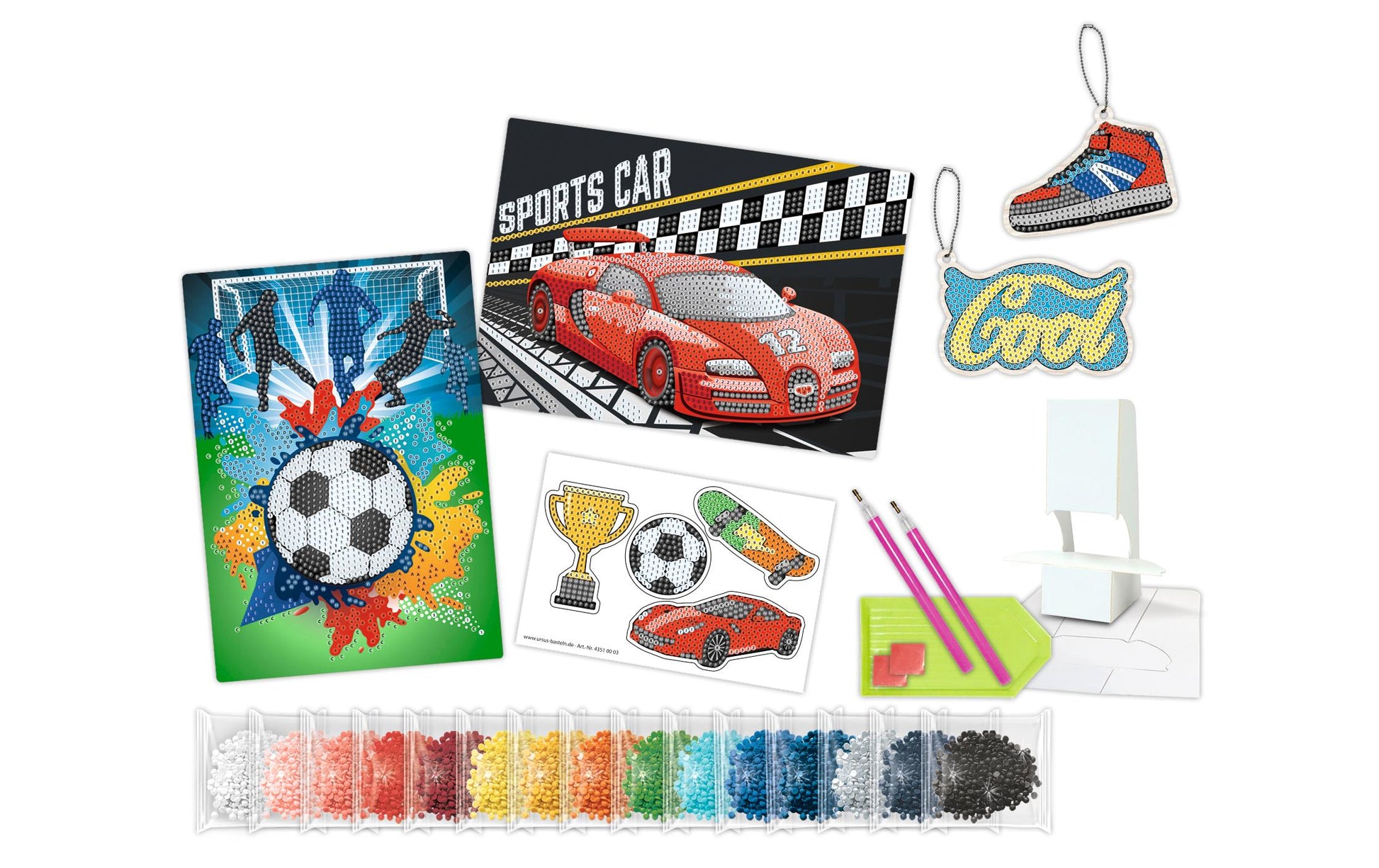 URSUS Diamond-Painting-Set – Sport – ab 8 Jahren
