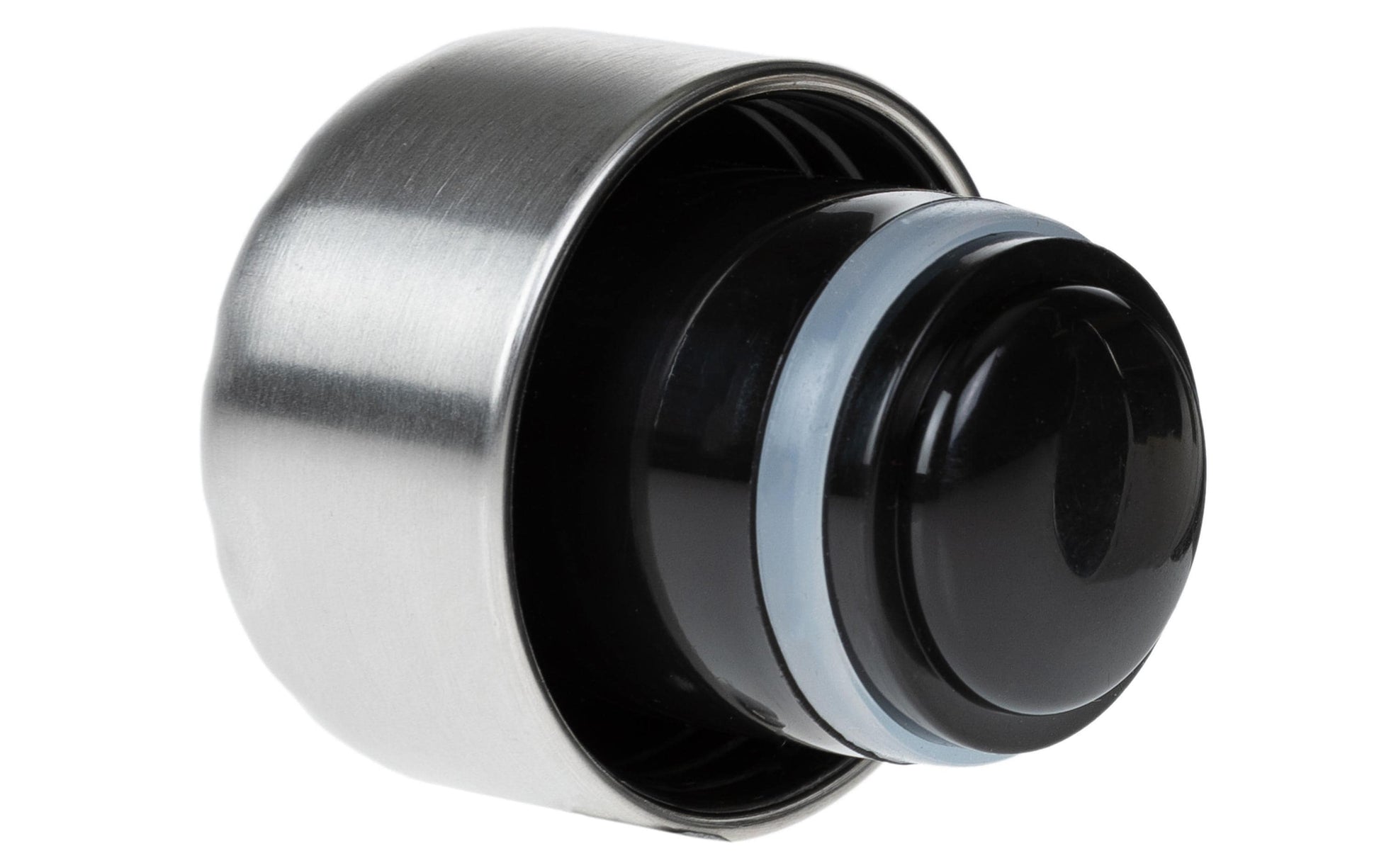 KOOR Ersatzdeckel für 500 ml Flaschen – Edelstahl, Kunststoff, Silber