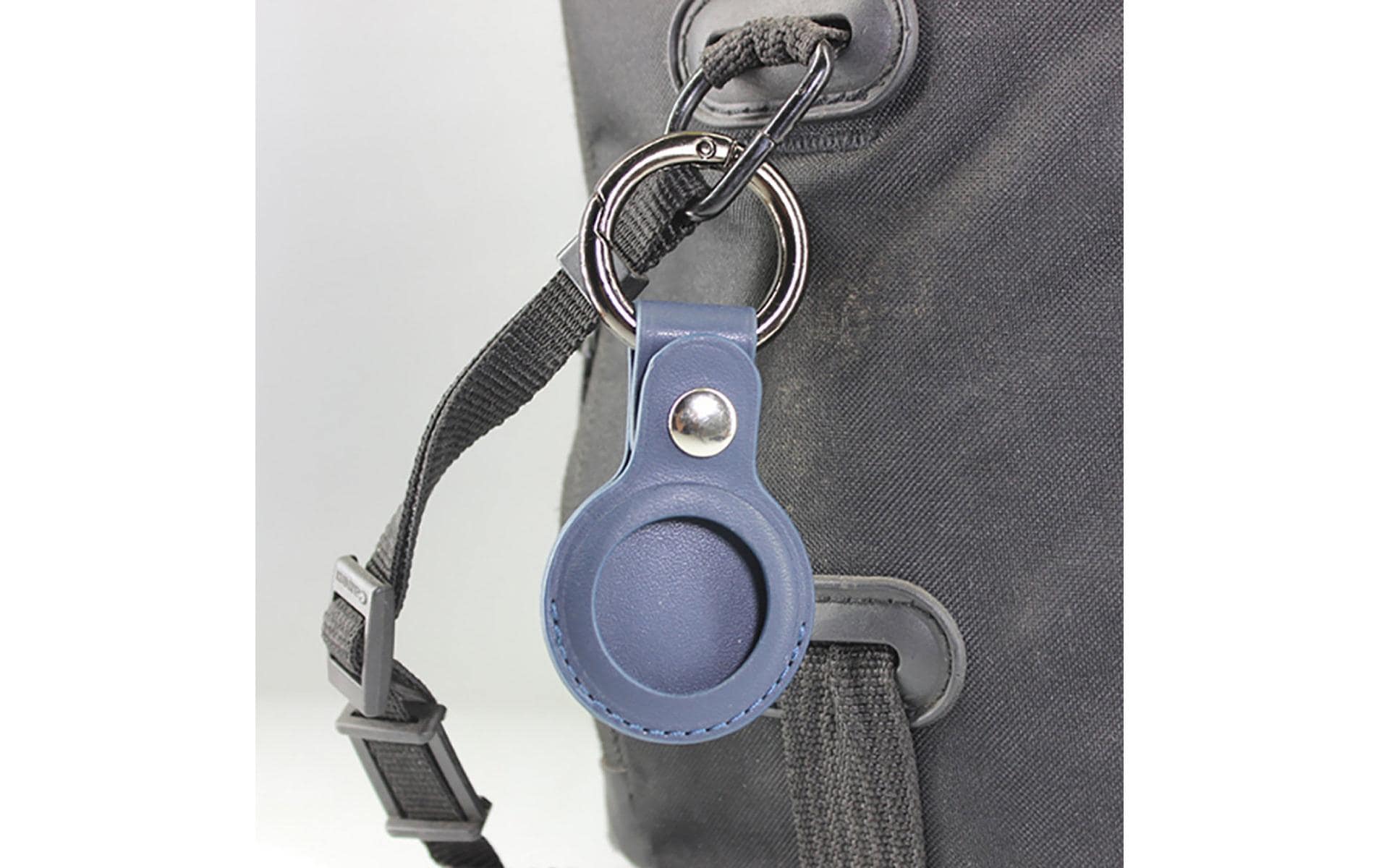 4smarts Pouch/Umhängetasche – für Apple AirTag – PU, Mehrfarbig, mit Schlüsselanhänger