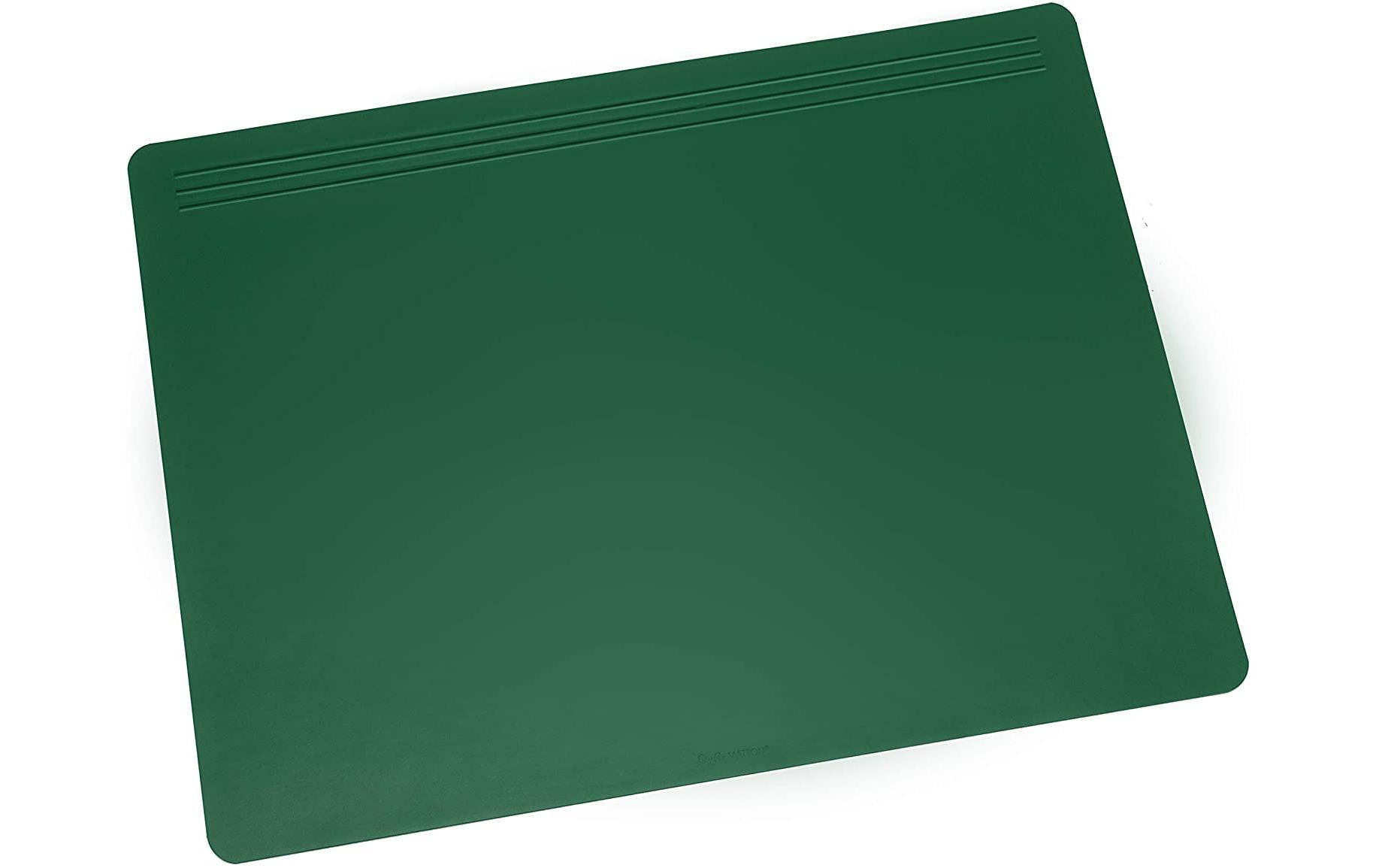 Laufer LÄUFER – Schreibtischunterlage Matton 32701 – 500 × 700 mm, Kunststoff, rutschfest, grün, 1 Stück