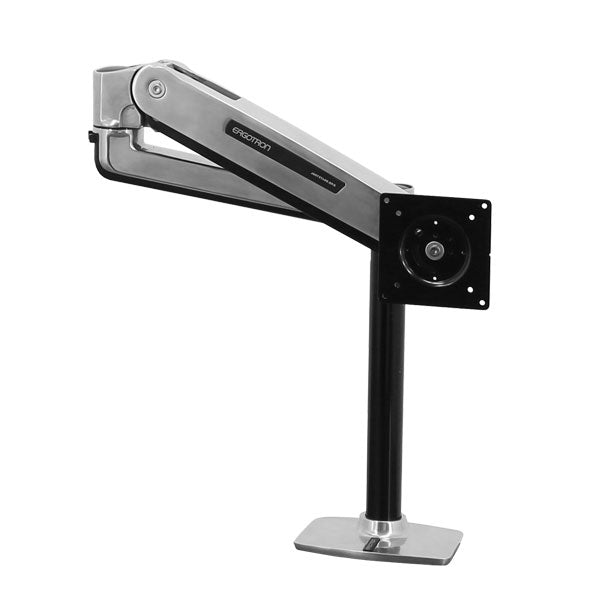 Ergotron LX Sit-Stand Tischhalterung – Monitorarm – bis 42", 3,2–11,3 kg, höhenverstellbar, silber