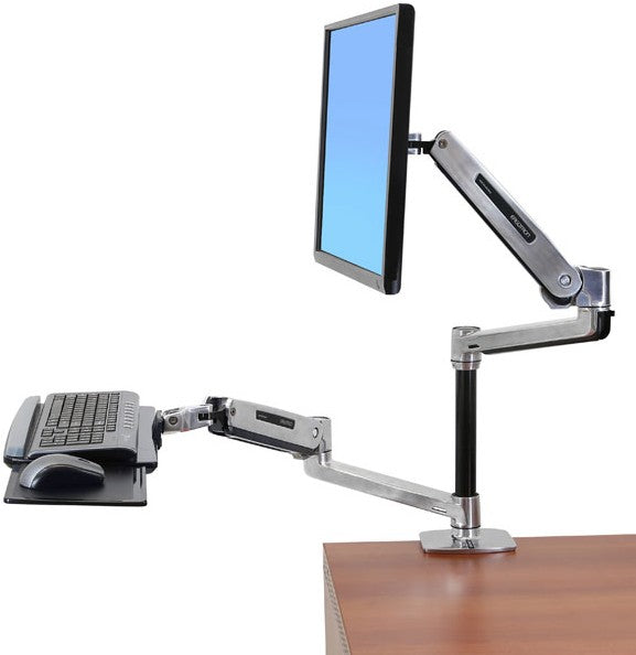 Ergotron LX HD LIFT50 MIS-D/EF – Monitorarm, bis 46", 6,4–13,6 kg, höhenverstellbar