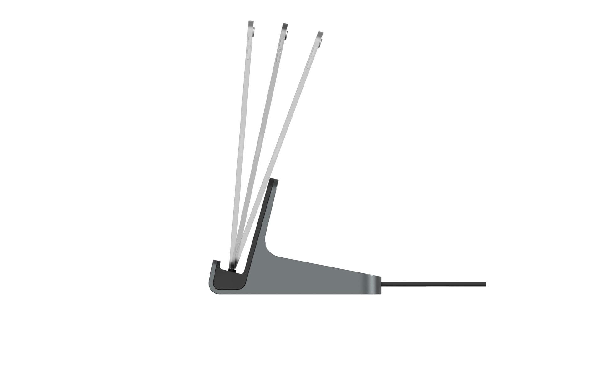 FTM Ladestation Tablet Lightning 20 W – Aluminium, für Apple – Grau