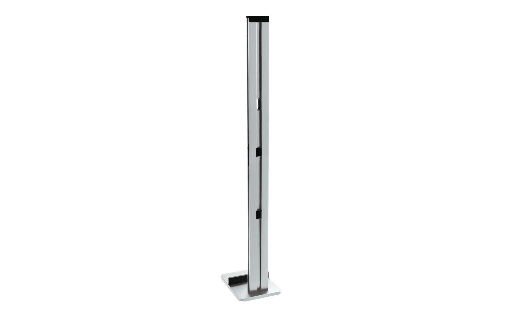 Xavax Zubehörhalter 00110235 – Standfuss – Aluminium, schwarz, für Stabstaubsauger – 22,0 × 29,5 × 128,0 cm