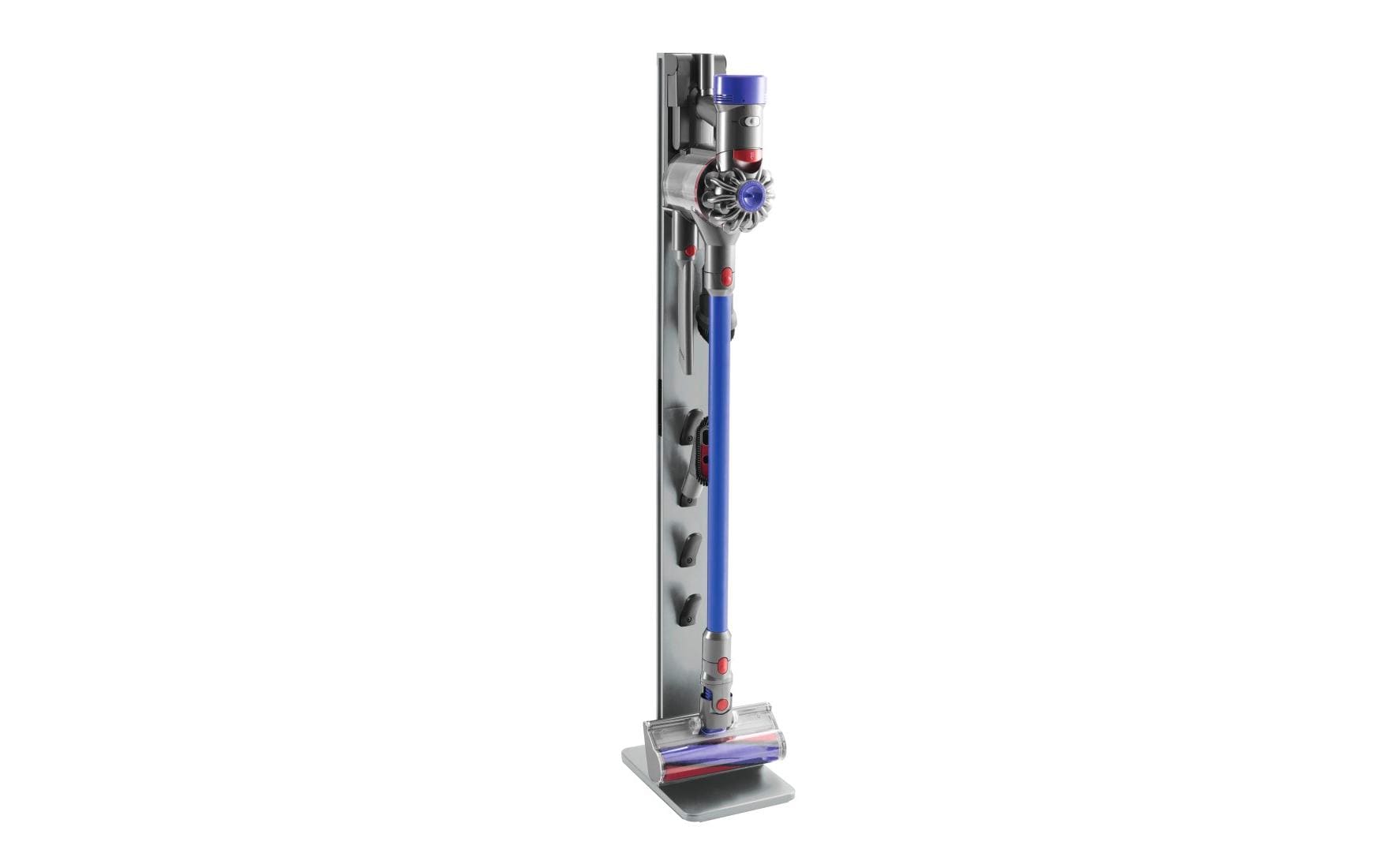 Xavax Zubehörhalter 00110235 – Standfuss – Aluminium, schwarz, für Stabstaubsauger – 22,0 × 29,5 × 128,0 cm