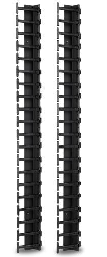 APC AR7721 Vertikaler Kabelmanager – für 600 mm, 42U, Schwarz