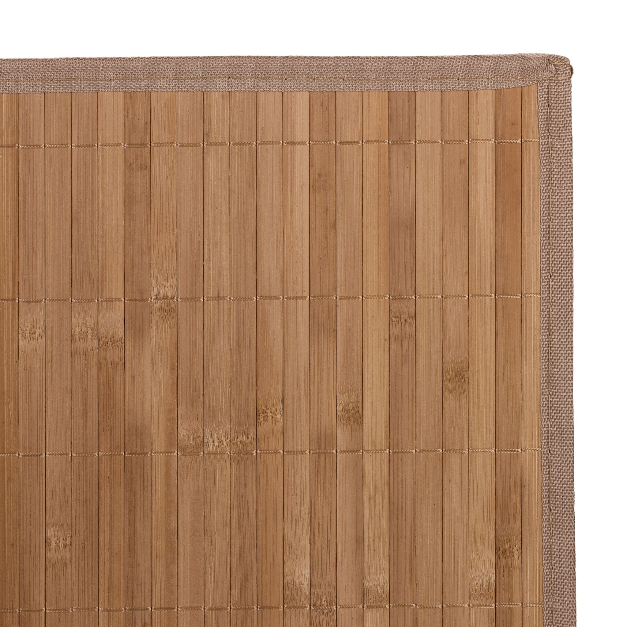 Relaxdays Tischset – Bambus/Polyester, Hellbraun, 45 × 30 cm – 4er-Set