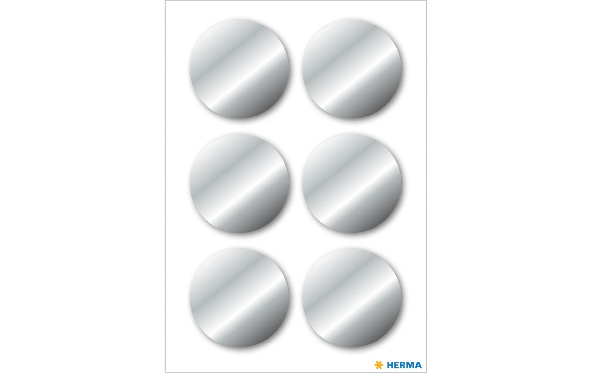 HERMA Schmucketiketten – 18 Stück – permanent – Silber