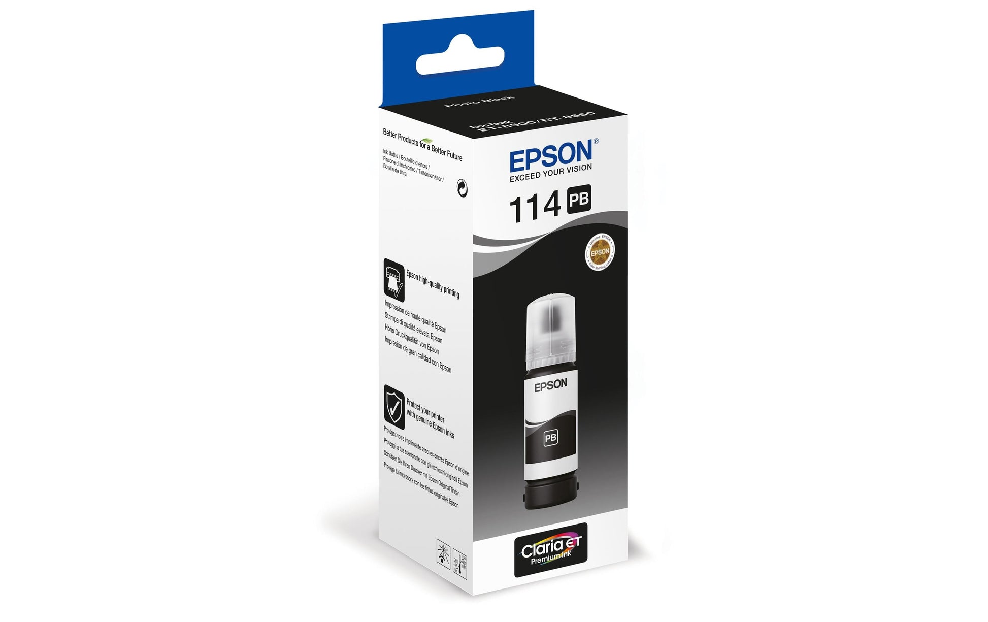 Epson Tintenpatrone 114, Schwarz – für Tintenstrahldrucker/Multifunktionsgeräte