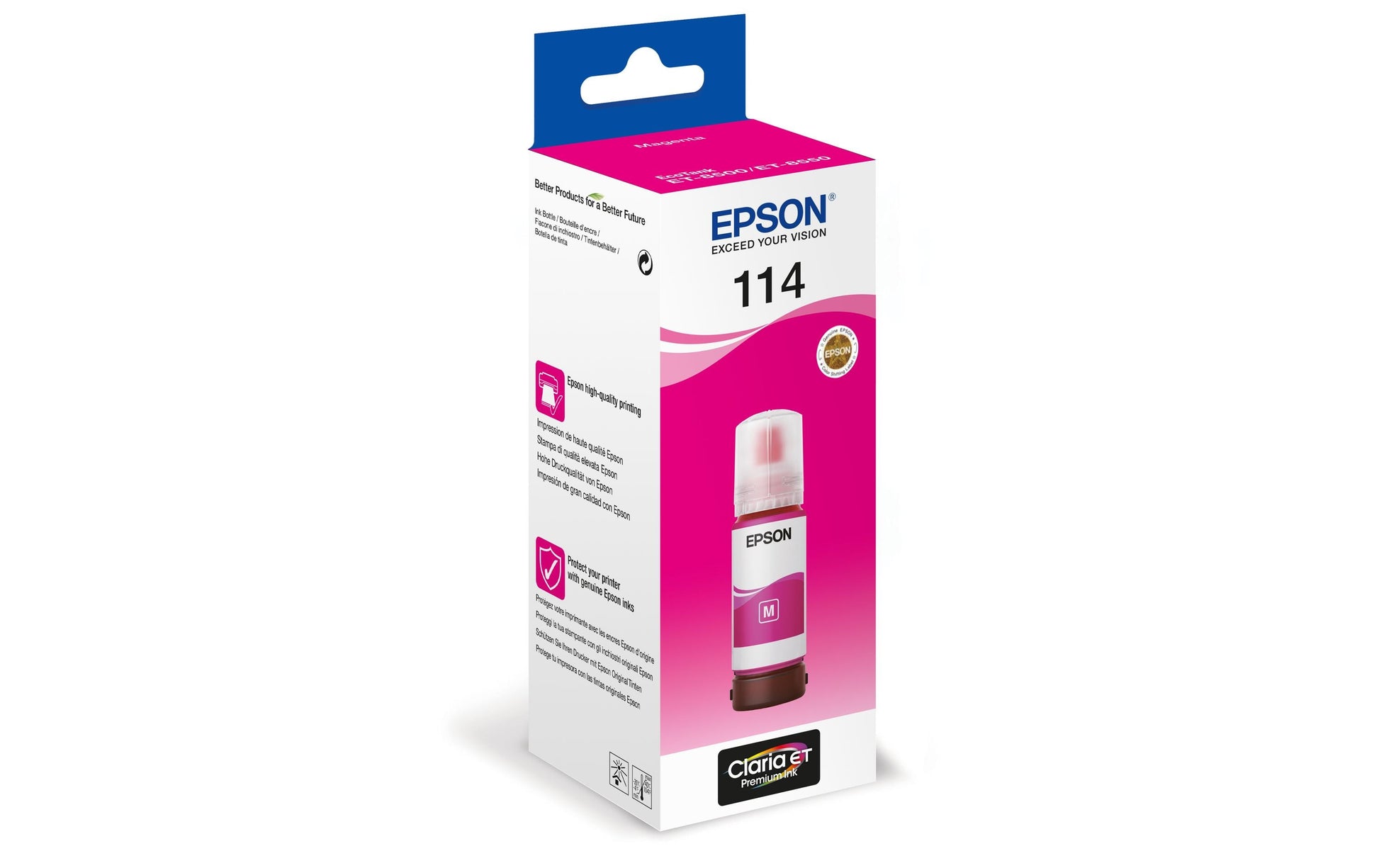 Epson Tintenpatrone 114, Magenta – für Tintenstrahldrucker und Multifunktionsgeräte